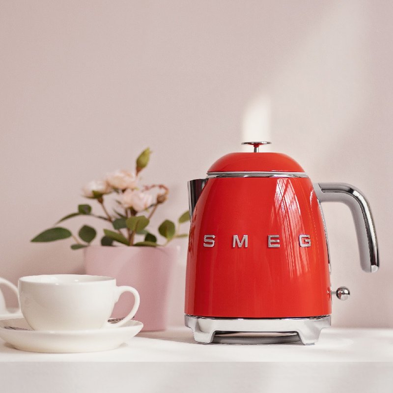 [SMEG] Italian retro 0.8L mini electric kettle-Charming Red - เครื่องใช้ไฟฟ้าในครัว - โลหะ สีแดง