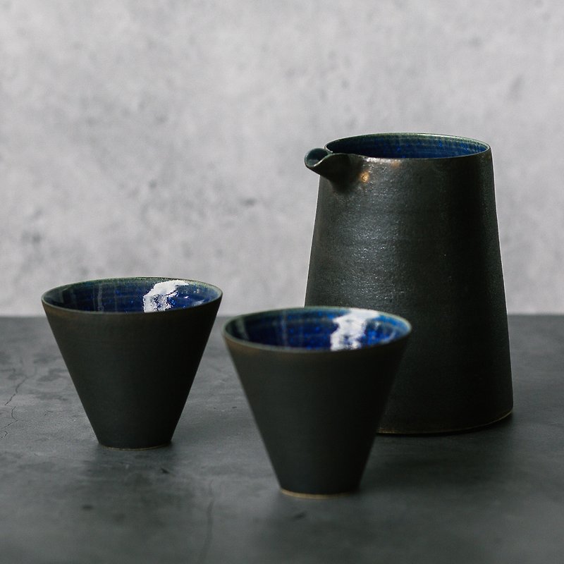 NightStar－Teacup - Bar Glasses & Drinkware - Pottery Blue