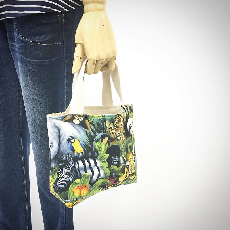 | •R• | Japan fixed fan mini universal handbag/handbag | Fantasy ZOO - Handbags & Totes - Cotton & Hemp 