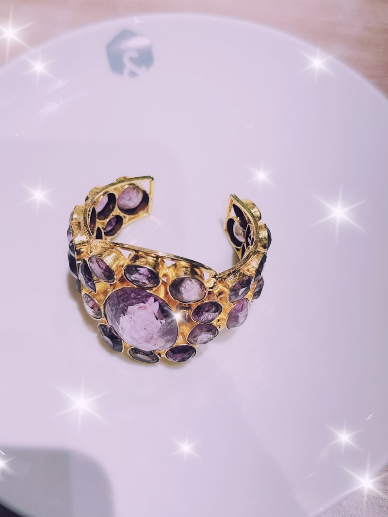 紫色天使女皇版 - 手鍊/手環 - 純銀 紫色