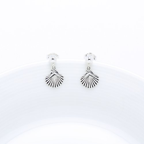 Angel & Me 珠寶銀飾 美人魚 貝殼 Shell s925 純銀 耳環 耳夾 生日 週年 情人節 禮物