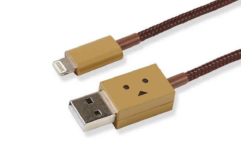 Cheero Carton Man USB Cable (Lightning) - 100cm - Chargers & Cables - Other Metals Khaki