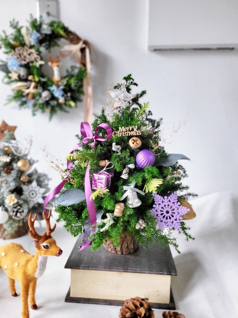 海藏設計│聖誕精靈。乾燥聖誕樹 /附串燈 / - 盆栽/植栽 - 植物．花 多色