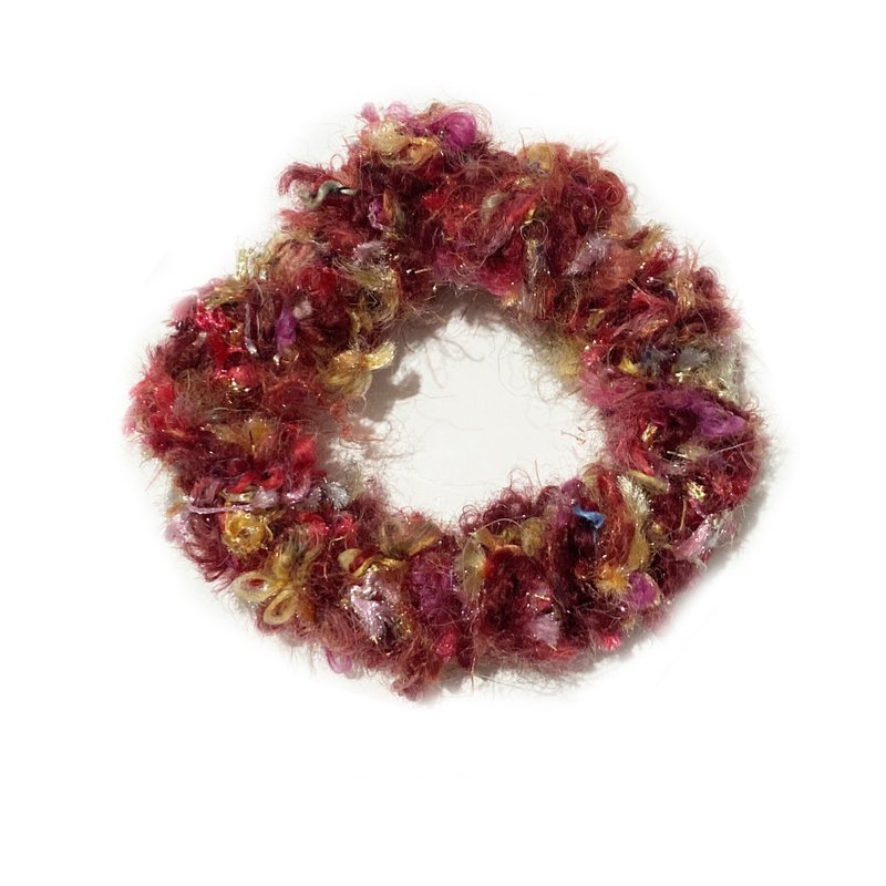 Hand Braided Hair Rings. Hair Accessories - Hair Accessories - Resin Red