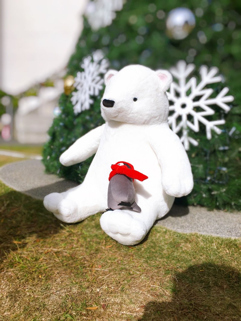 A must-have White Bear and Taoqi Agun doll set for Valentine’s Day - Stuffed Dolls & Figurines - Polyester White