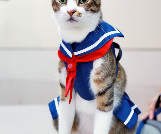 大学制服 チェストストラップ 【猫用】ペット チェストバック リード付き - ショップ meowcraft 洋服・帽子 - Pinkoi