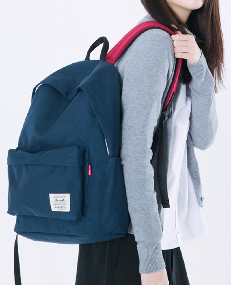 The-earth - Brick Daypack - 日常雙肩背包 - 藍 - 側背包/斜孭袋 - 其他材質 藍色