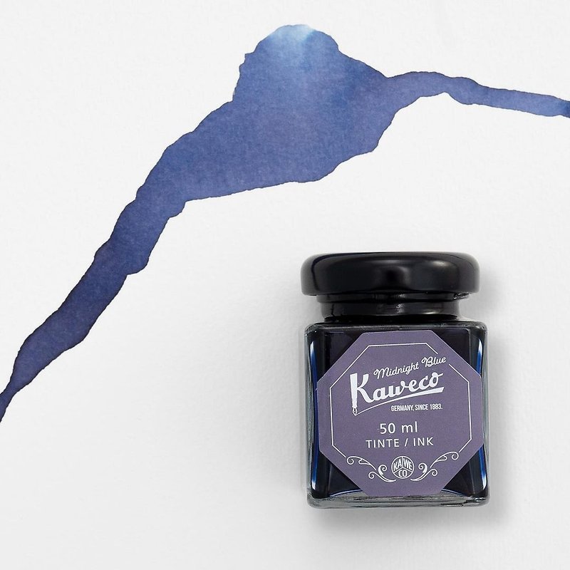 Germany KAWECO bottled ink midnight blue 50ml - Ink - Pigment Blue