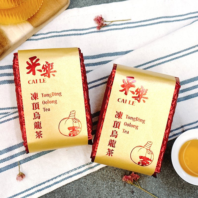 【采樂茶業】凍頂烏龍茶 TongDing Oolong Tea - 150g - 茶葉/茶包/水果茶 - 其他材質 金色