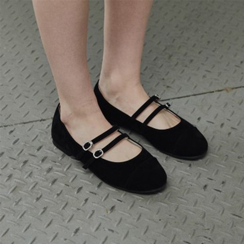 PRE-ORDER 韓國人手製 MACMOC Ruby Flats Black - Other Women's Shoes - วัสดุอื่นๆ 