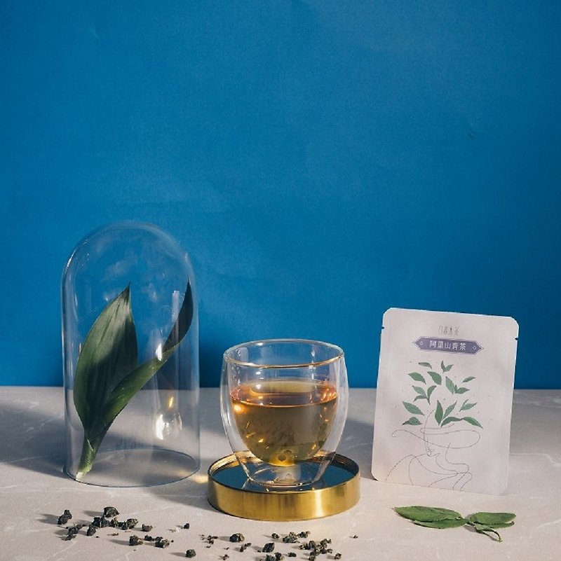 [Taiwan High Mountain Tea] Alishan Green Tea/Alishan Producing Area 10 Triangular Tea Bags/Natural Sweetness - Tea - Other Materials Blue
