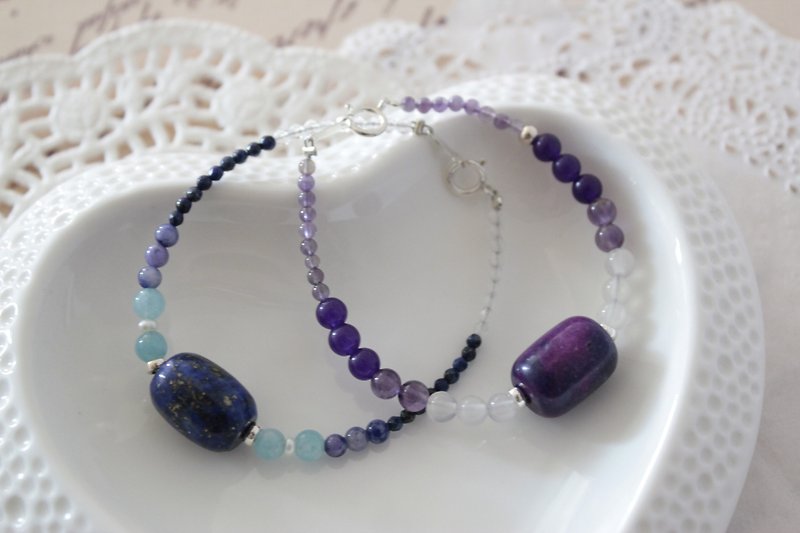 Healing Stone Shujulai Stone Bracelet - Bracelets - Gemstone Purple