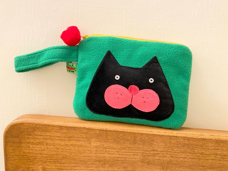 E*group Ah Meow Tote Bag - Toiletry Bags & Pouches - Cotton & Hemp Green
