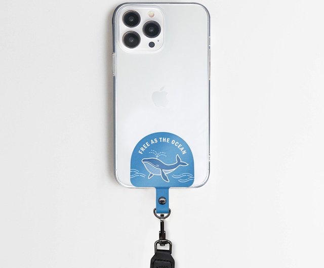 Design shape mobile phone lanyard clip - Sleepwalking Whale Sea