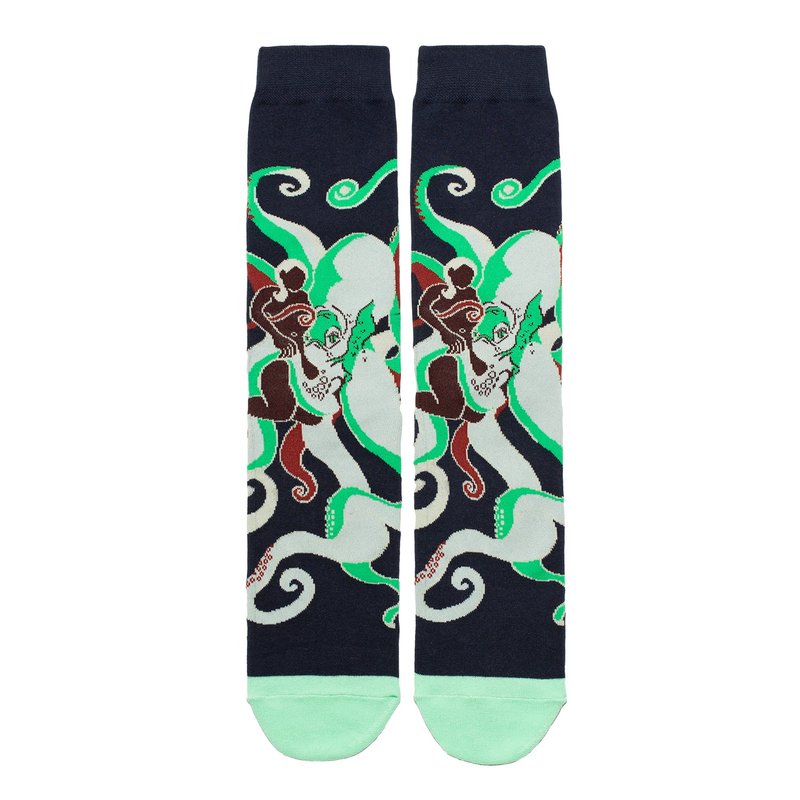 Cotton & Hemp Socks - Erotic Octopus Art socks Made in Korea