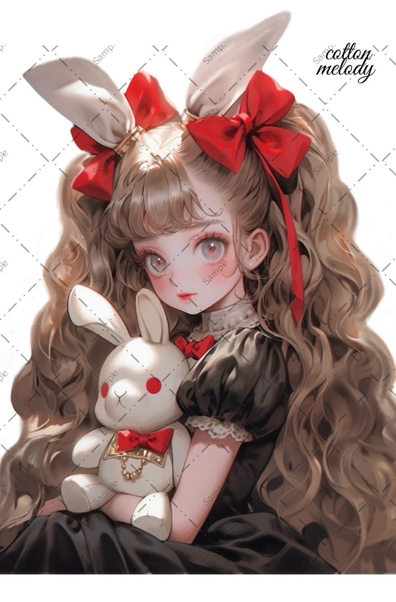 original sticker no.182 人物ステッカー オリジナルステッカー 人物ステッカー 女の子ステッカー オリジナル人物ステッカー - 貼紙 - 紙 