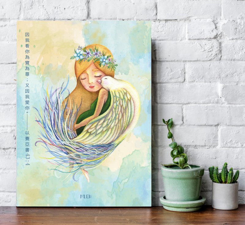 孕程-無框訂製掛畫 - 海報/掛畫/掛布 - 棉．麻 綠色