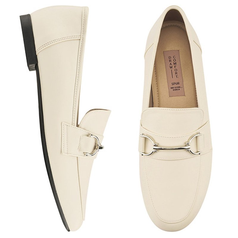 PRE-ORDER SPUR comfortable Loafer QA5561 IVORY - Women's Leather Shoes - Other Materials 