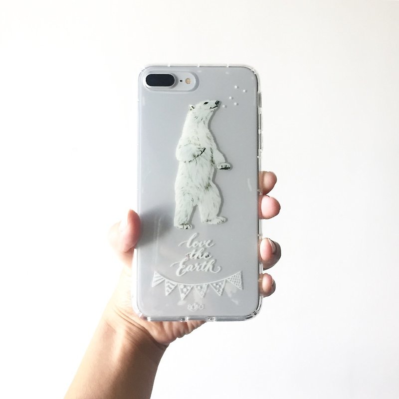 adc｜Party Animal｜Polar Bear｜Soft Case for Mobile Phone - Phone Cases - Plastic Transparent