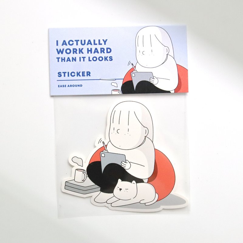 STICKER - WORK WITH YOU - 貼紙 - 紙 多色