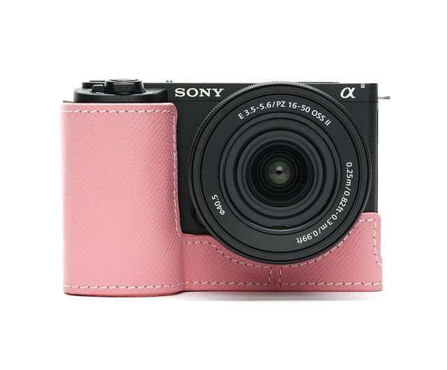 対応機種：SONY ZV-E10 II ハンドグリップパターンレザーカメラ