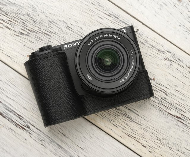 対応機種：SONY ZV-E10 II用 ハンドエンボスレザーカメラベースケース