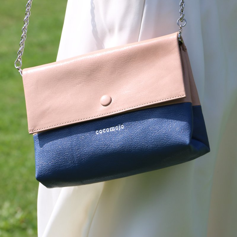 Pink And Blue Sheepskin Mini Pouch - กระเป๋าแมสเซนเจอร์ - หนังแท้ หลากหลายสี