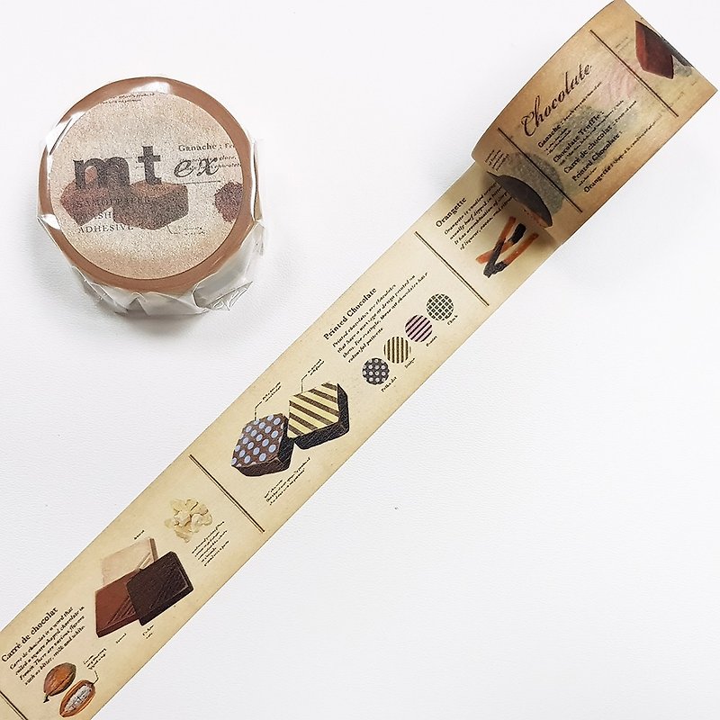 mt ex Masking Tape 【Encyclopedia Chocolate (MTEX1P152)】2018 summer - Washi Tape - Paper Khaki