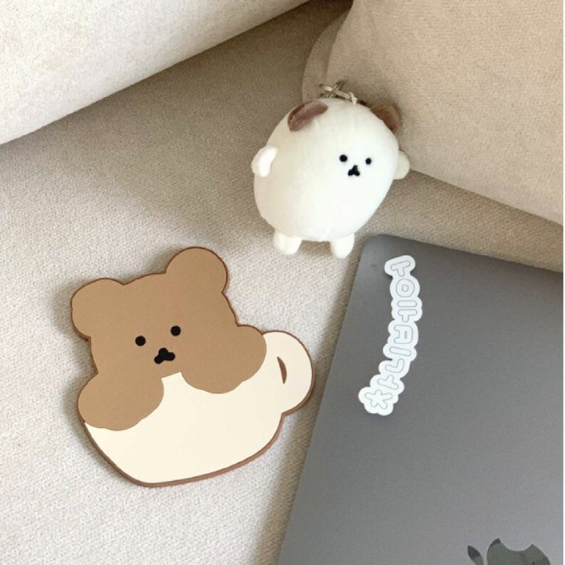 Chanibear cup coaster (2type) - 杯墊 - 矽膠 