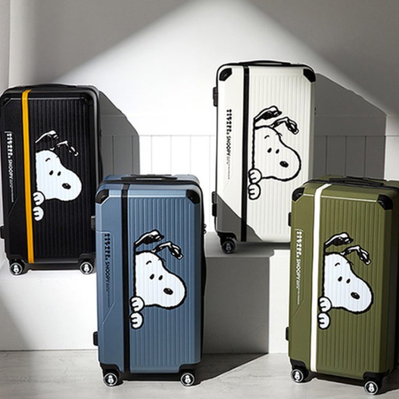 [SNOOPY] 28-inch curious suitcase (multiple colors to choose from) - กระเป๋าเดินทาง/ผ้าคลุม - พลาสติก หลากหลายสี