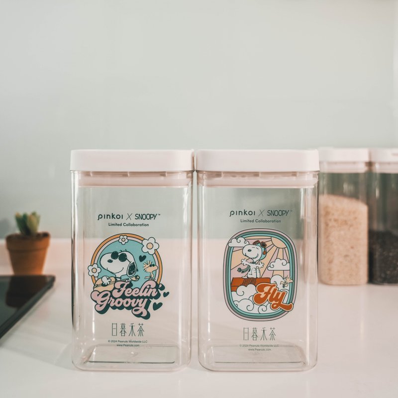 【Pinkoi x SNOOPY】SNOOPY密封罐茶組 花草茶10入 密封罐2只 - 茶葉/茶包/水果茶 - 塑膠 咖啡色