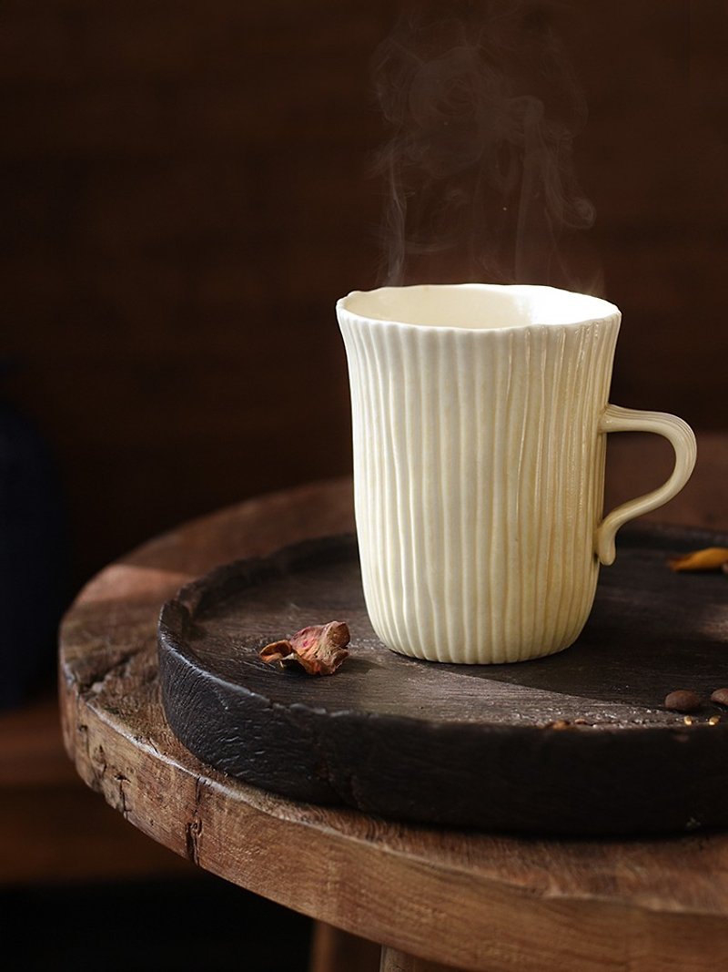 手工陶瓷馬克杯北歐簡約情侶杯原創創意水杯咖啡杯紅茶杯拿鐵杯 - 咖啡杯/馬克杯 - 瓷 
