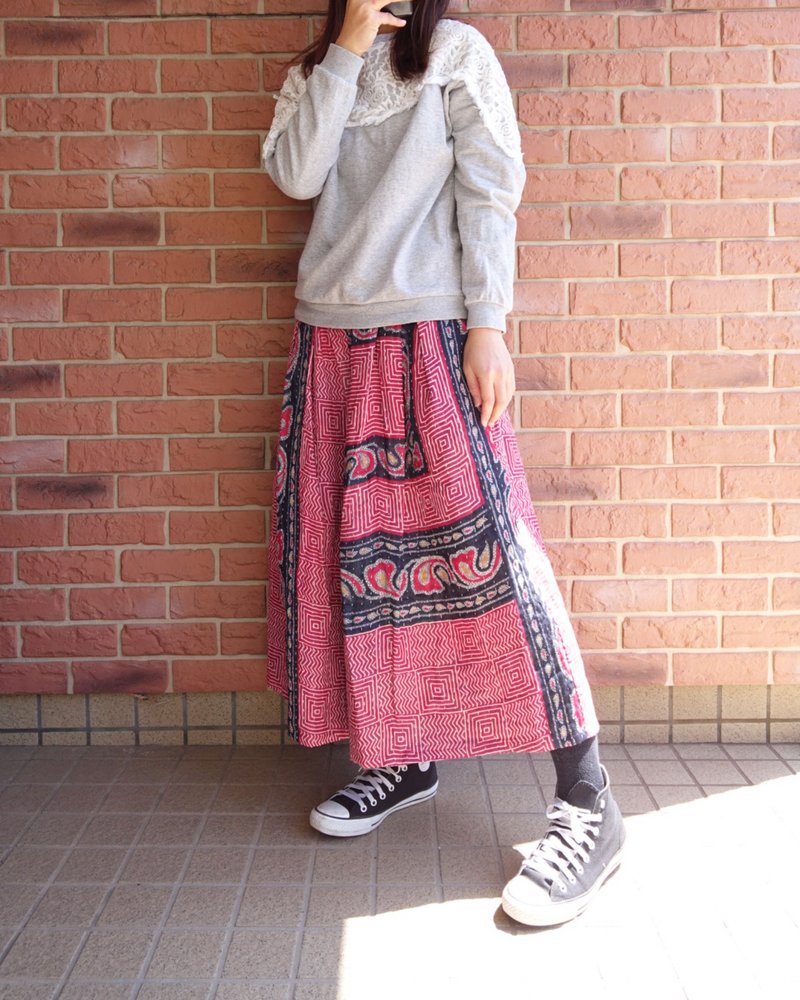 Woman kantha culottes free size - กางเกงขายาว - ผ้าฝ้าย/ผ้าลินิน หลากหลายสี