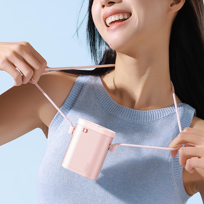 【2025新品上市|快速出貨】高速掛脖風扇 Cube - 電風扇 - 其他材質 白色