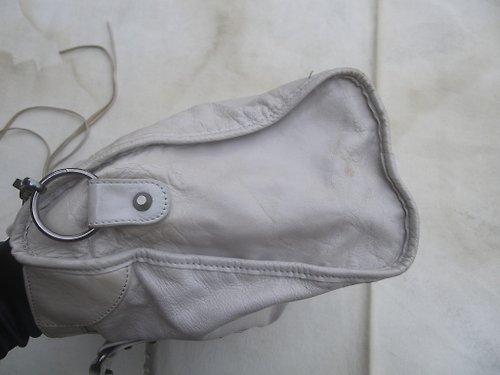 Vintage Balenciaga Grey-white Motorcycle Shoulder Bag - Shop fillings  Messenger Bags & Sling Bags - Pinkoi