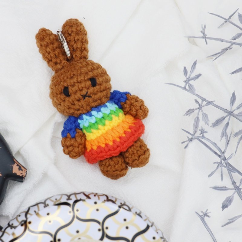 melanie handmade keyhanger rainbow - Keychains - Cotton & Hemp 