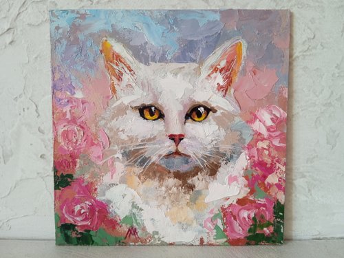 フランス　アンティーク　油絵　白猫 2025厳選】白猫 油絵の人気商品｜グローバル通販Pinkoi
