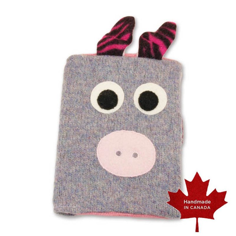 Handmade Journal Book Cover-Little Pig - Notebooks & Journals - Wool 