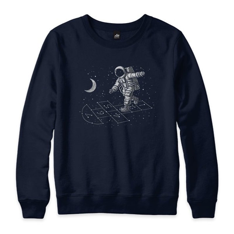 星空の下で夢を見る-紺碧-ユニセックス版大学T - Tシャツ メンズ - コットン・麻 ブルー