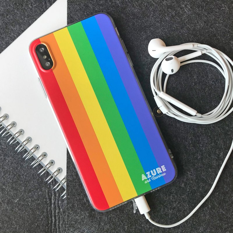 Rainbow Phone Cover Case - Vertical Strip - เคส/ซองมือถือ - พลาสติก หลากหลายสี