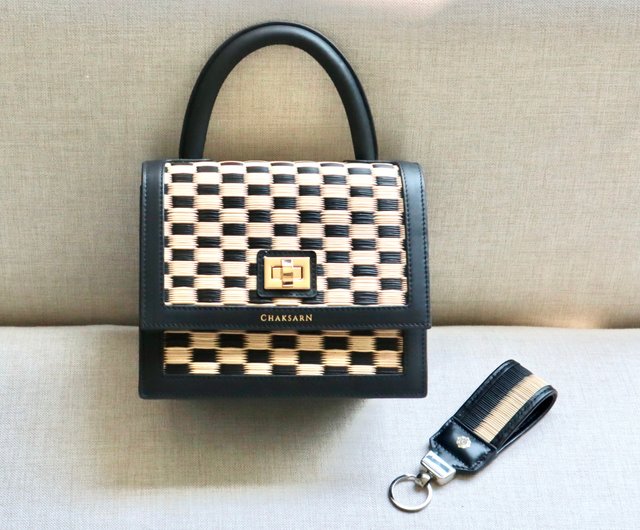 Lucky Bag - Black & White Chaksarn Mini Handbag + Key Fob - Special Set -  Shop Chaksarn Handbags & Totes - Pinkoi