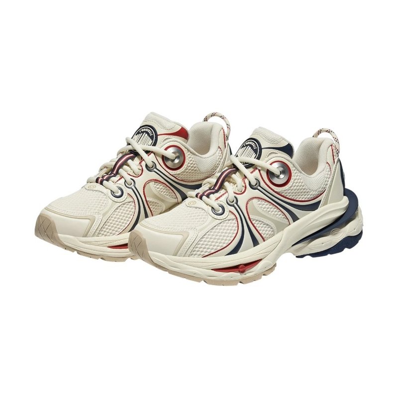 【限量】PALLADIUM PALLALOOP JG O 休閒鞋 米白紅藍 09319 - 男休閒鞋 - 其他材質 