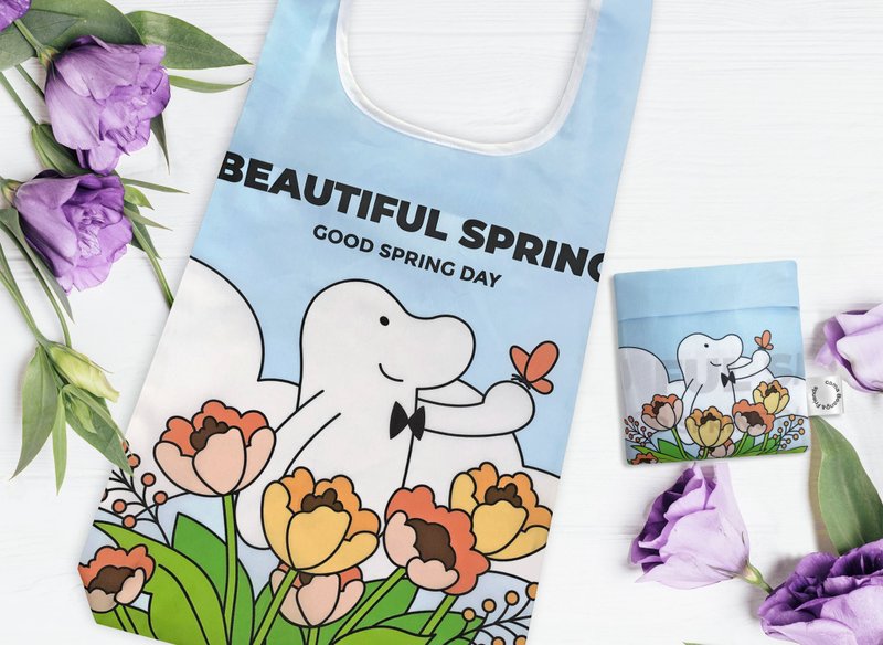 cama Beano & Friends Storage Shopping Bag_BEAUTIFUL SPRING - Handbags & Totes - Other Materials Multicolor