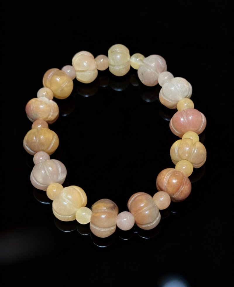 Crystal.EAA 佘太翠南瓜手串 - 手鍊/手環 - 玉石 粉紅色