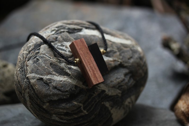 Wood Necklace - Necklaces - Wood Black