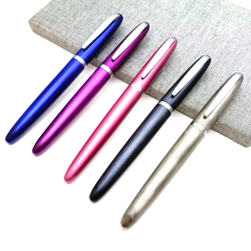 Hairline integrated design ballpoint pen Schmidt 888F ballpoint pen refill with pen box - Rollerball Pens - Other Metals 