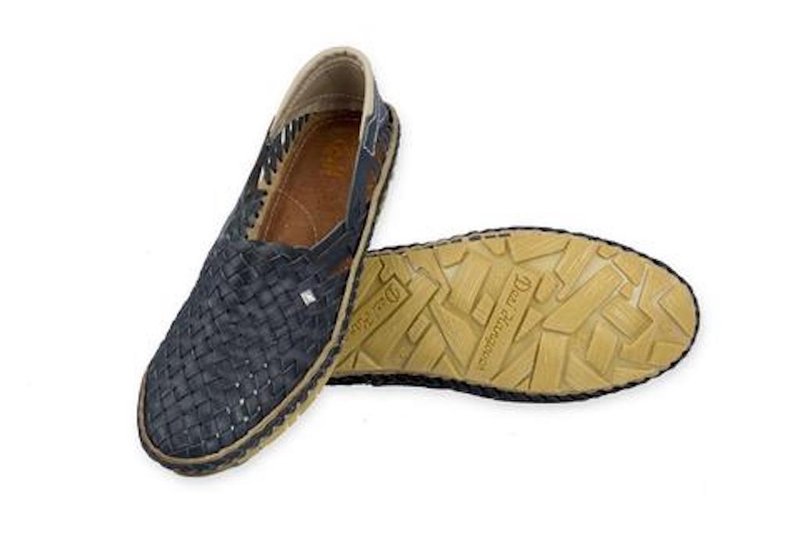 Hola Black Handmade Leather Men Shoes - 男皮鞋 - 真皮 