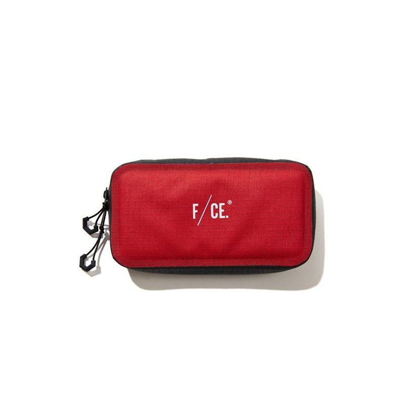 New F/CE Seamless Thread Passport Case Contrast Red And Black