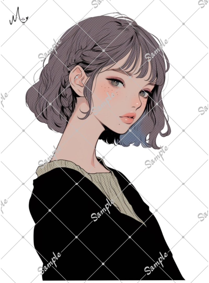 オリジナル人物ステッカー - 貼紙 - 紙 