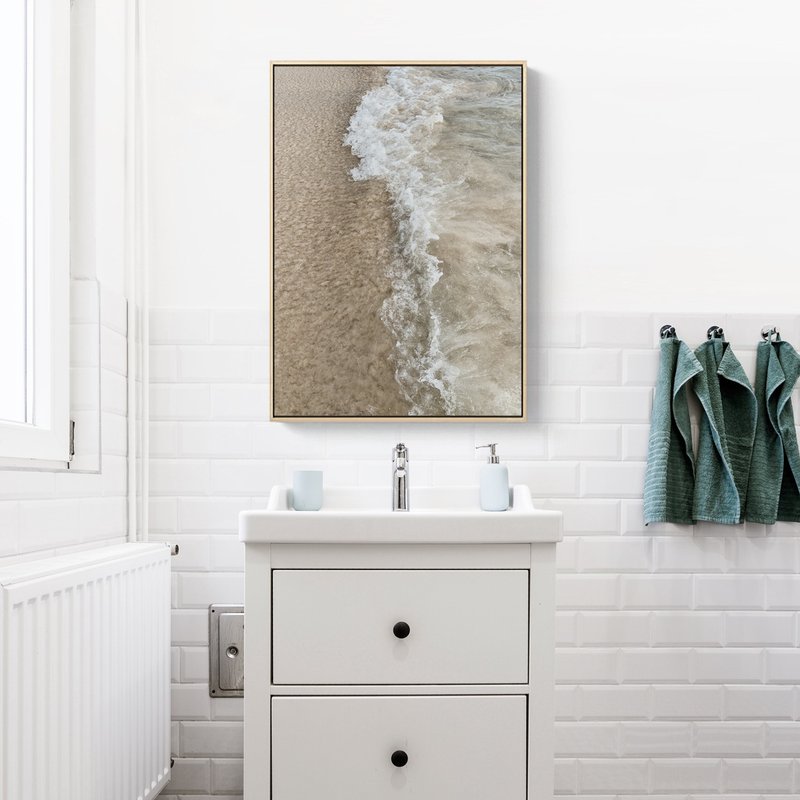 Stroll on the beach-home decor, wall arts,Nordic paintings,Interior Design,beach - โปสเตอร์ - ผ้าฝ้าย/ผ้าลินิน หลากหลายสี